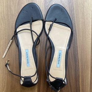 Emme Parsons Dark Brown Leather Sandals
